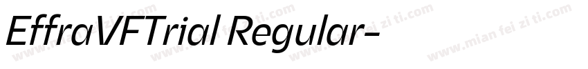 EffraVFTrial Regular字体转换